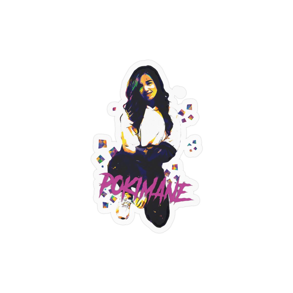 Pokimane Cute Sticker | Adorable Vinyl Decal