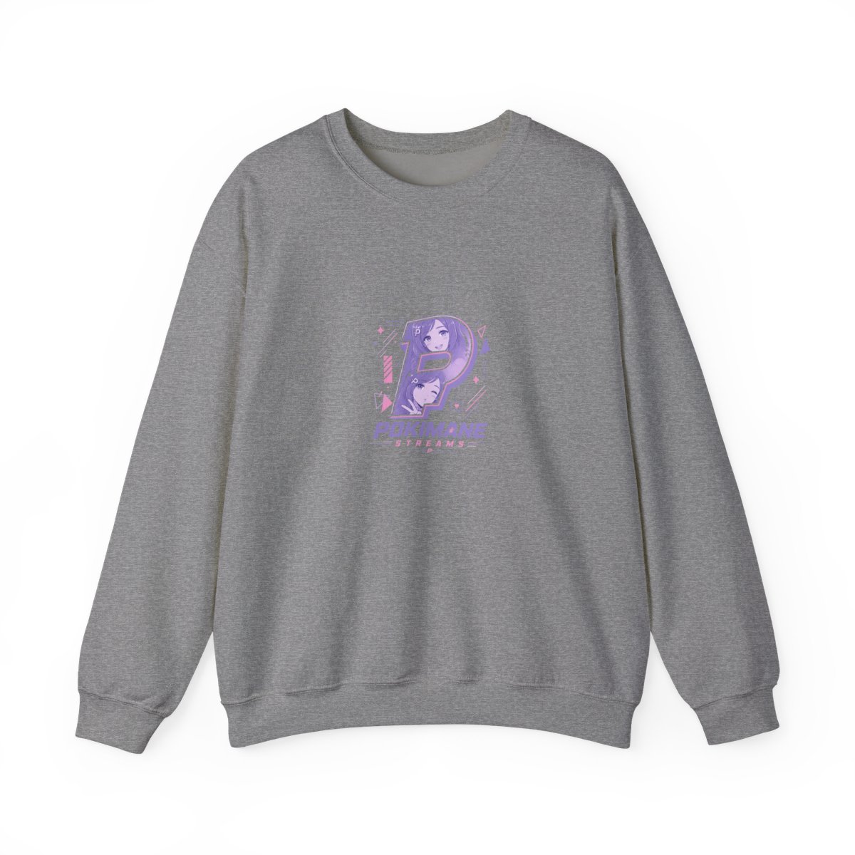 Pokimane " with subtle anime facial expressions as if they" Crewneck