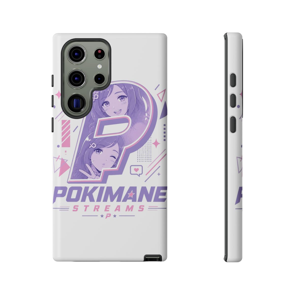 Pokimane " with subtle anime facial expressions as if they" Phone Case